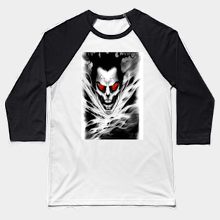 EERIE RED EYED SPOOKY HALLOWEEN VAMPIRE Baseball T-Shirt